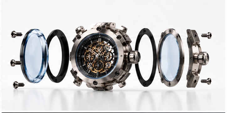 Exploded Watchlab3D modular watch core